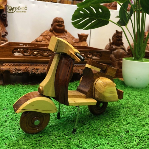 Đồ Chơi Xe Máy Vespa Bằng Gỗ