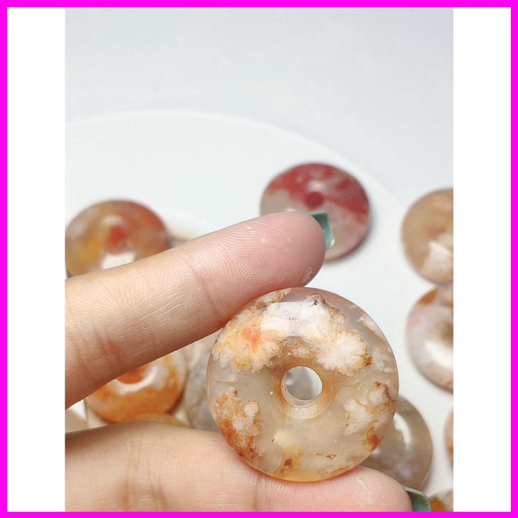 Mẫu hot Mặt dây chuyền đồng tiền hoaanh đào có nhiều vân hoa đẹp hàng đẹp