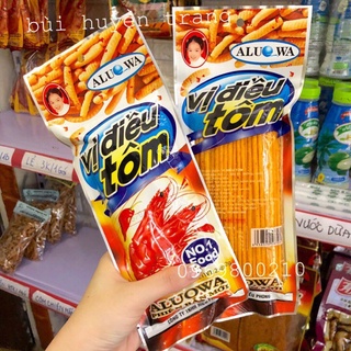 2 gói snack tăm cay vị điều tôm
