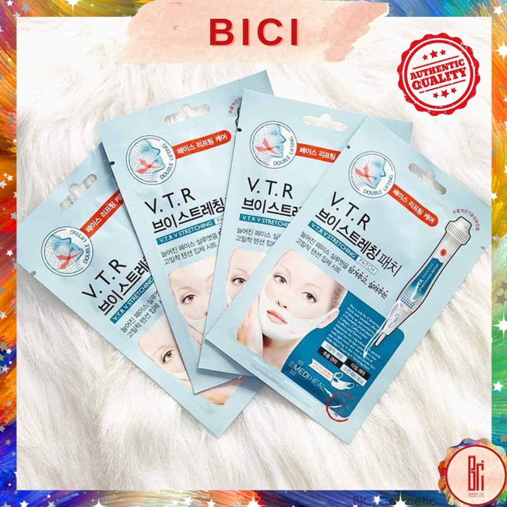 Mặt Nạ Nâng Cơ, Giảm Mỡ Thừa Tạo Hình V-Line Mediheal Clinic V.T.R Stretching V-line Patch