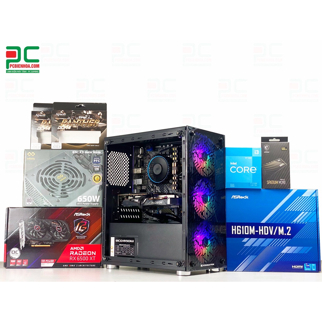 [Mã 33ELSALE hoàn 7% xu đơn 300k] Combo linh kiện I5 11400 Ram 16G CR1000 Nguồn III 650 36T