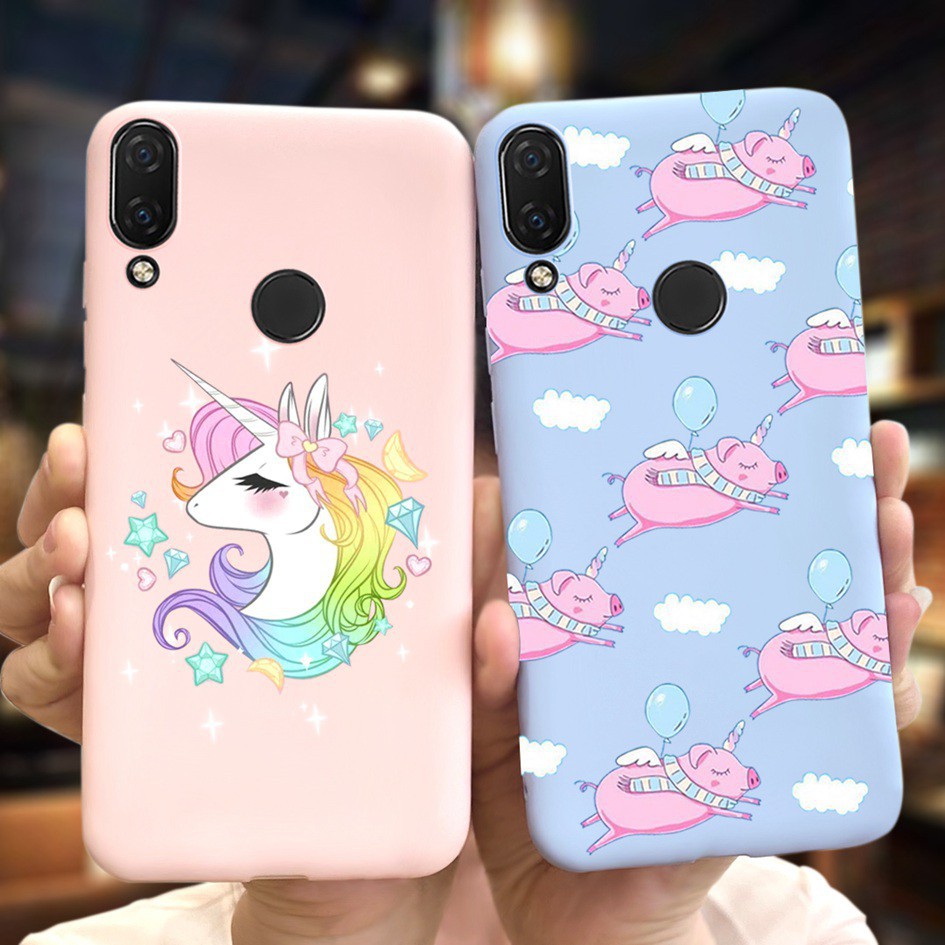 Ốp điện thoại in hình hoạt hình xinh xắn bảo vệ cho Huawei 3i Nova 3i INE-LX1r INE-LX2 Nova3i 6.3 inch