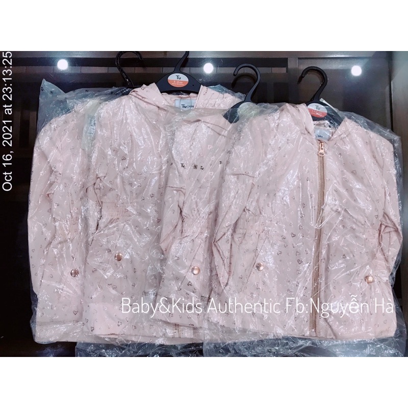 Áo gió bé gái TU Auth 9-12m 12-18m 2-3y 3-4y
