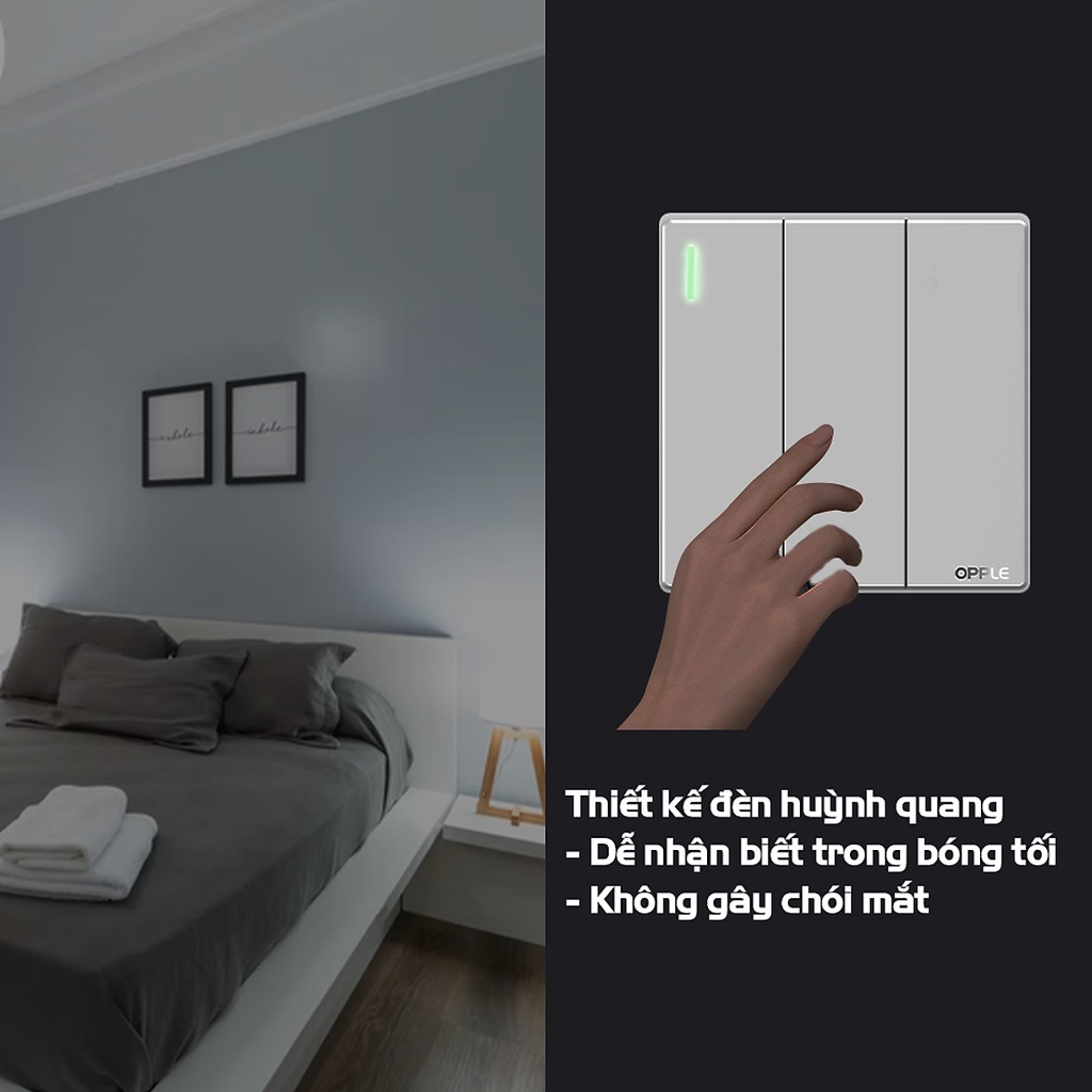Bộ 3 Công Tắc Điện Opple - Chính Hãng