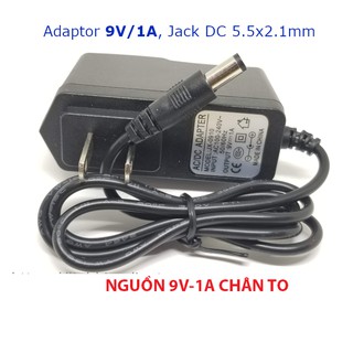 Nguồn Adapter 9V 1A chân To 5.5x2.1 mm, bộ nguồn cho các thiết bị mạng, bộ phát wifi TPLink, Tenda