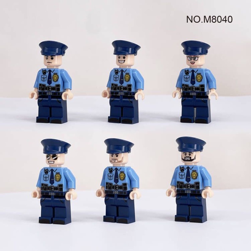 Bộ 6 Khối Lắp Ráp Cảnh Sát Đồ Chơi Cho Bé S064