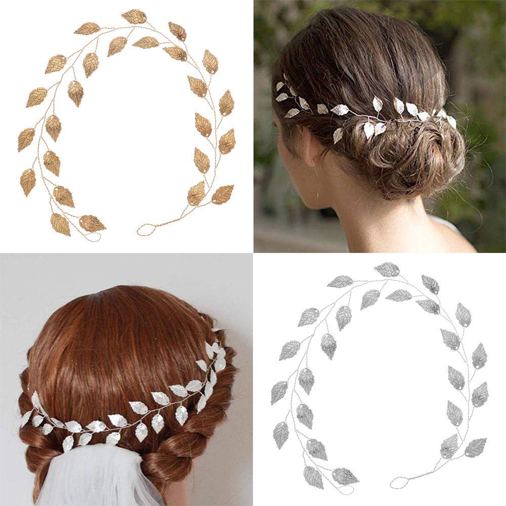 Băng Đô Cài Tóc Họa Tiết Lá Cây Dành Cho Sinh Nhật Đám Cưới|Vương Miện Bling Bling