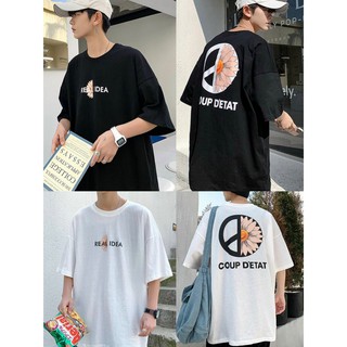 Áo thun hoa cúc detal chuẩn unisex cực chất