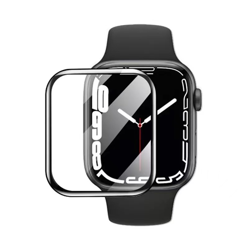Miếng Dán 3D Trong Suốt Bảo Vệ Màn Hình Dùng Cho Apple Watch Series 7 6 5 4 41mm 45mm 38mm 40mm 42mm 44mm Ốp