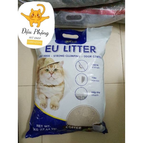 EU LITTER Cát vệ sinh siêu vón siêu ít bụi - Cát vệ sinh cho mèo EU Litter