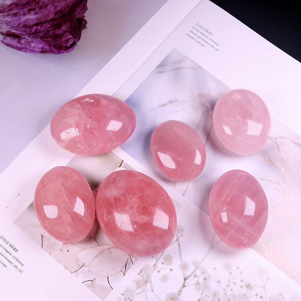 Đá Thanh Tẩy Tình Yêu Madagascar Rose Quartz 40-70 G DA49