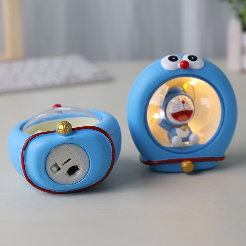 Đèn ngủ để bàn Doraemon Doremon biểu cảm dễ thương cute trang trí phòng ngủ, dùng làm quà tặng - Ráp