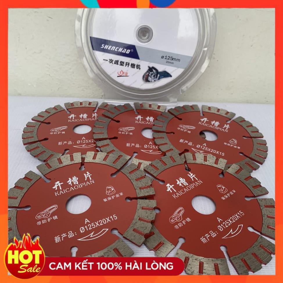 [Hàng xịn]Bộ 5 Lưỡi cắt rãnh tường Đa Năng - Lưỡi Cắt Rãnh Tường 125mm