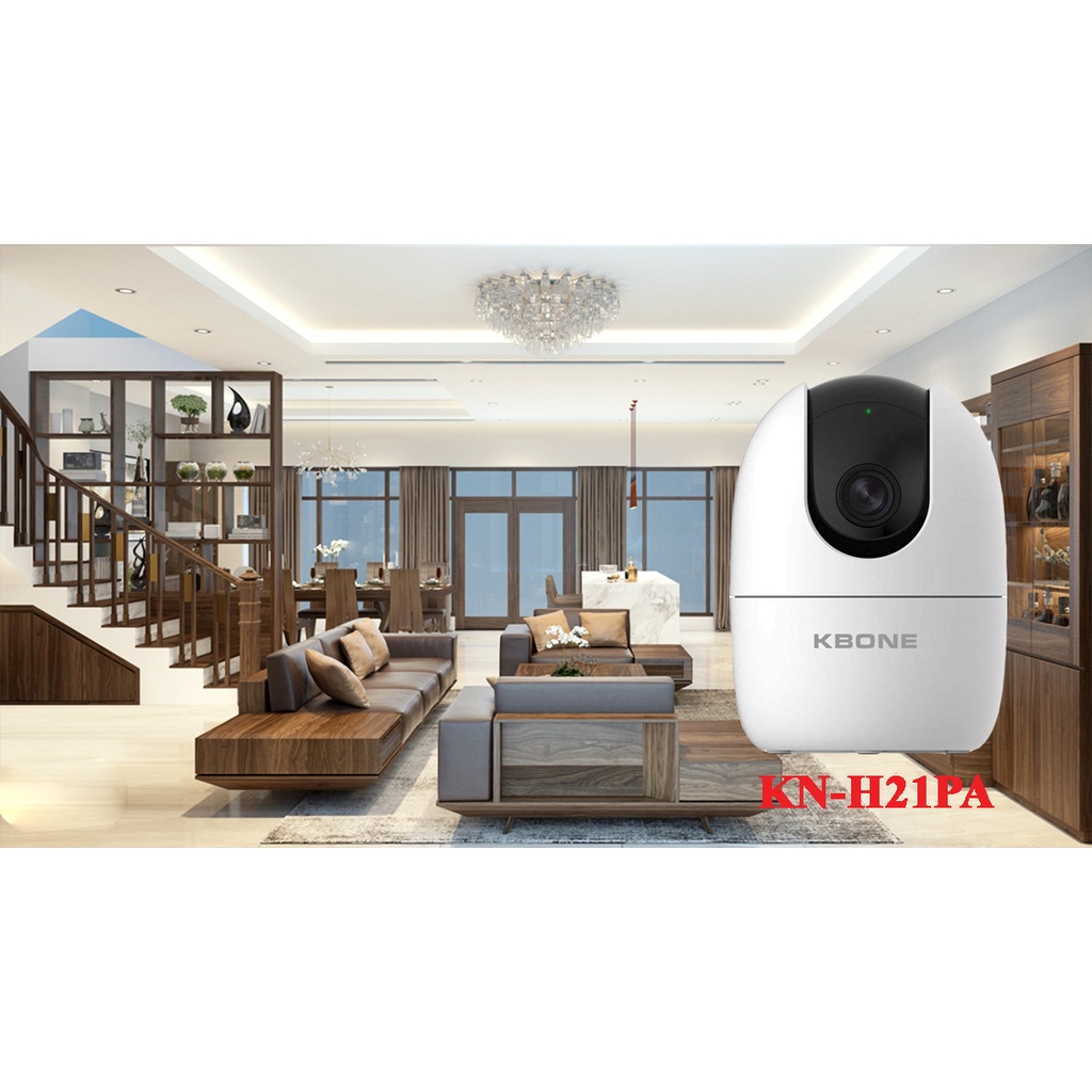 Camera ip Wifi KBVision KBone KN-H21PA 360 độ 1080p 2Mp thương hiệu mỹ cảm biến chuyển động đàm thoại 2 chiều BH 24tháng