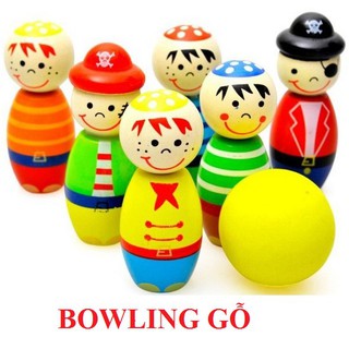 [ HOT DEAL ] Đồ chơi Bowling gỗ cho bé