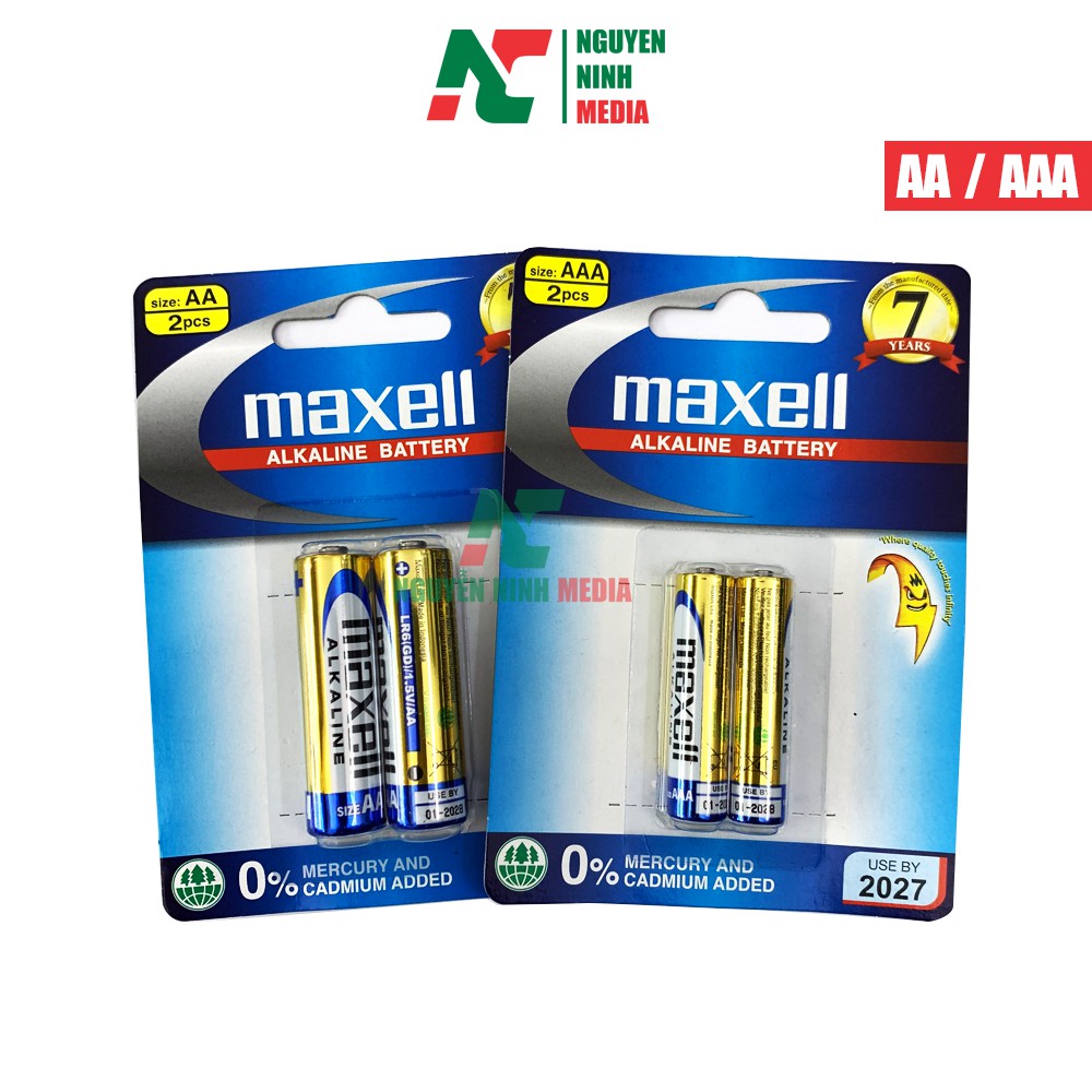 Combo 2 Pin Alkaline AA/AAA Hiệu Maxell - Made In Japan