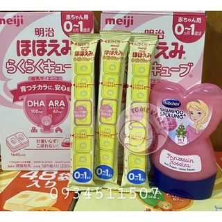 (Bán lẻ) Sữa Meiji thanh số 0-1 hàng nội địa Nhật date 2023-thanh 27g