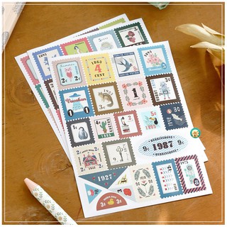 STICKER TEM THƯ 147 PCS STAMP DECO PACK | S168
