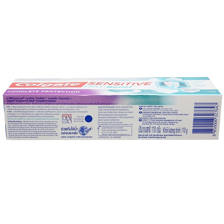 Kem đánh răng Colgate Sensitive Pro Relief Complete Protection 110g