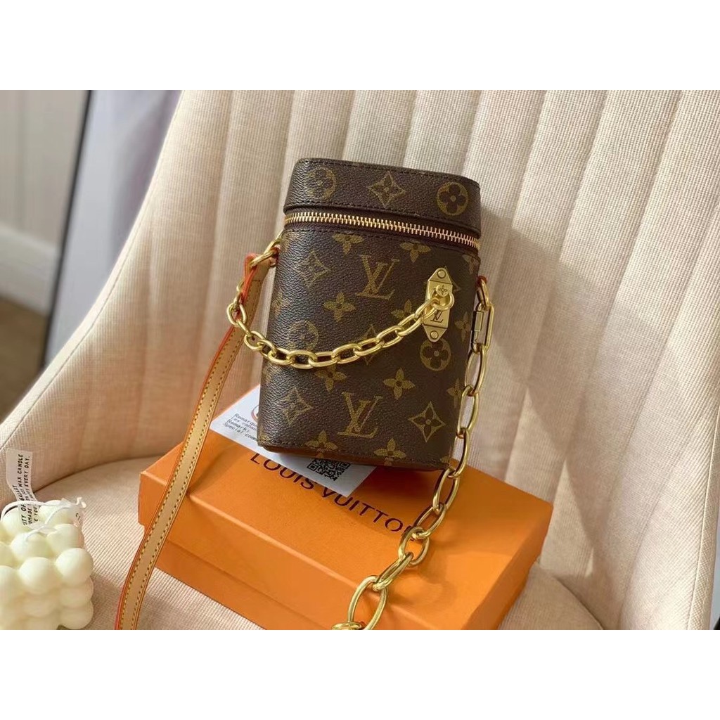 Louis Vuitton Túi Da Đựng Mỹ Phẩm Chống Trượt Có Dây Đeo Tiện Dụng