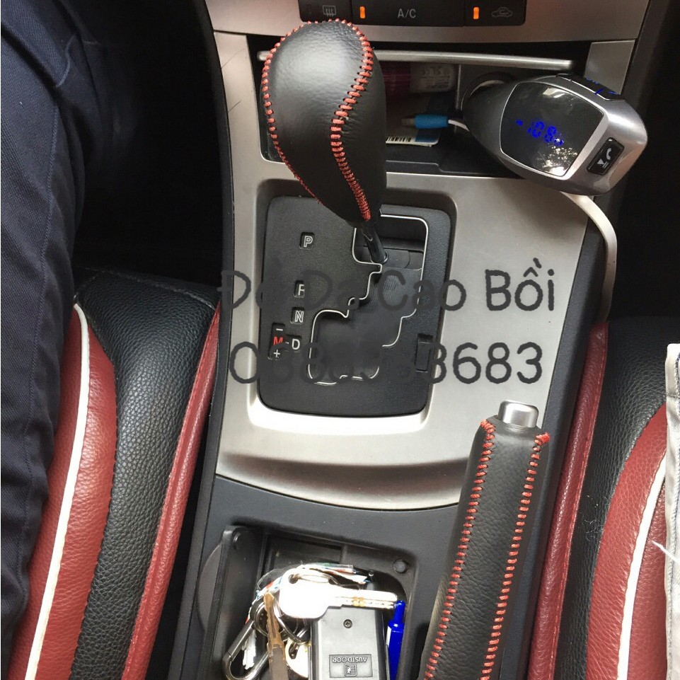 Bao Da Chùm Cần Số, Tay Phanh xe MAZDA 3, 3S ... Da Bò Tự Nhiên