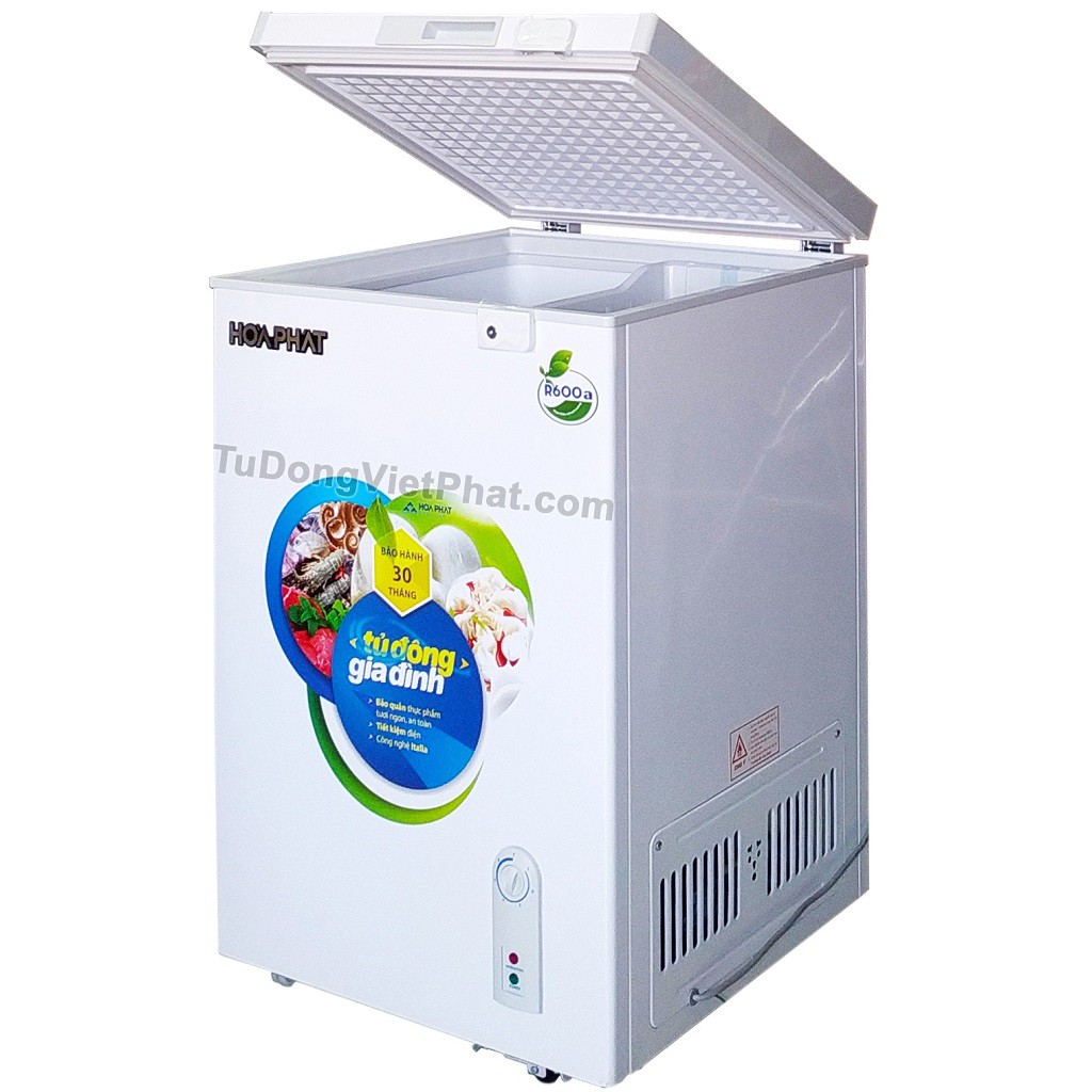 Tủ đông Hòa Phát 100l dàn đồng HCF 106S1Đ – Tủ mini trưa sữa mẹ