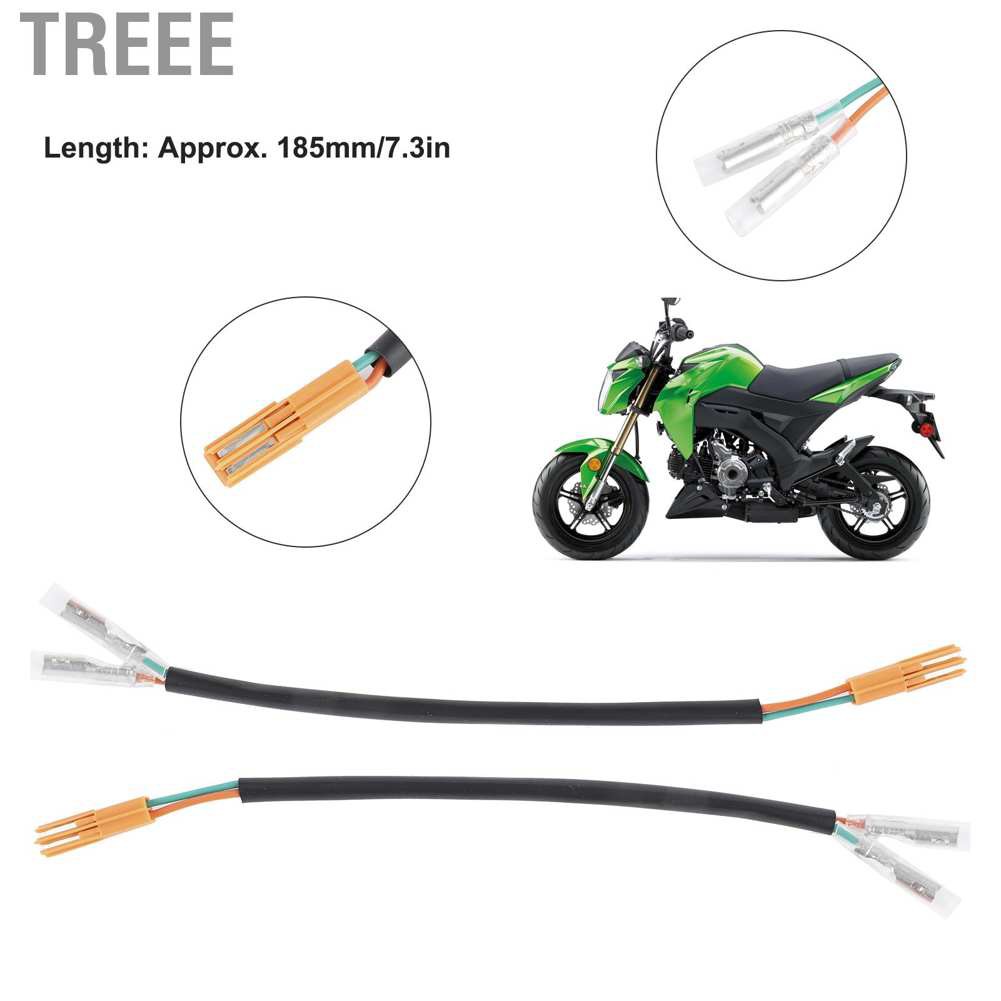 Set 2 Ổ Cắm Chuyển Đổi Tín Hiệu Xi Nhan Cho Ninja Kawasaki Z125 Z250 Z300 Z650 Z900