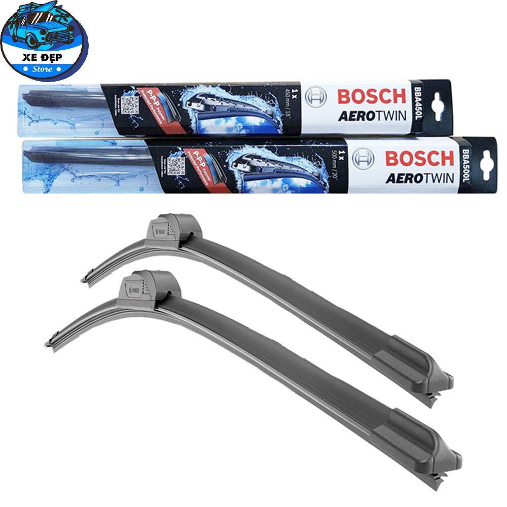 Gạt Mưa Ô Tô Bosch AeroTwin Xương Mềm Chính Hãng 14″ đến 28″