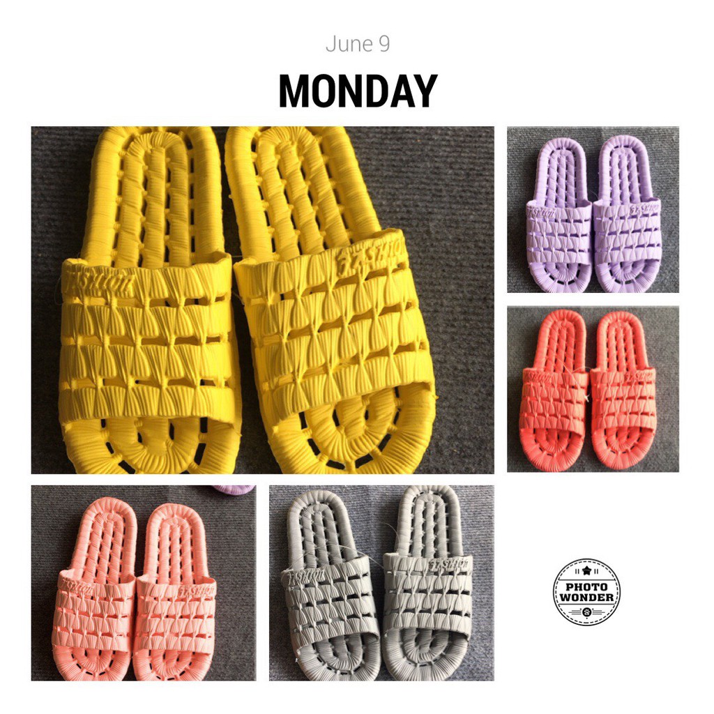 Dép lỗ dẻo siêu bền đi trong nhà xuất Hàn (hàng có sẵn - được chọn màu chọn size ) | BigBuy360 - bigbuy360.vn