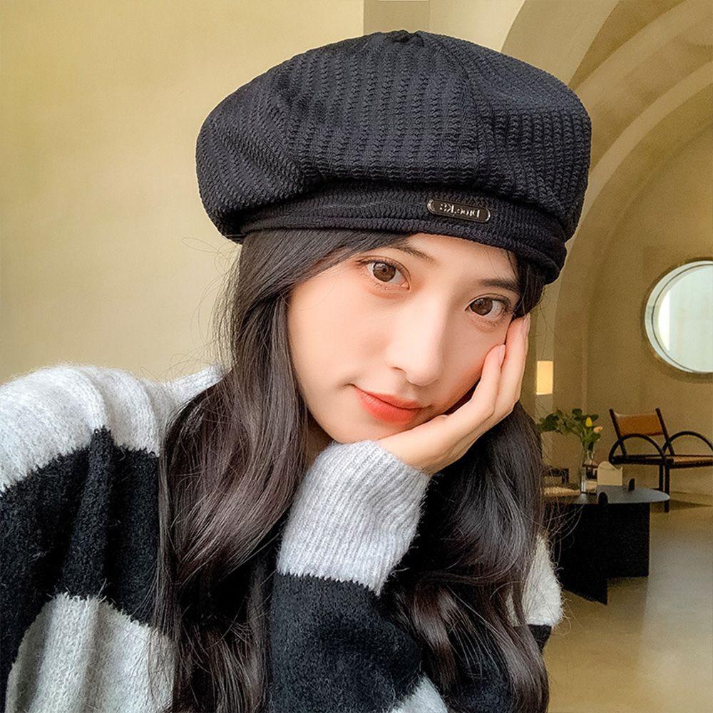 Mũ Beret Màu Trơn Phong Cách Cổ Điển MIHAN1