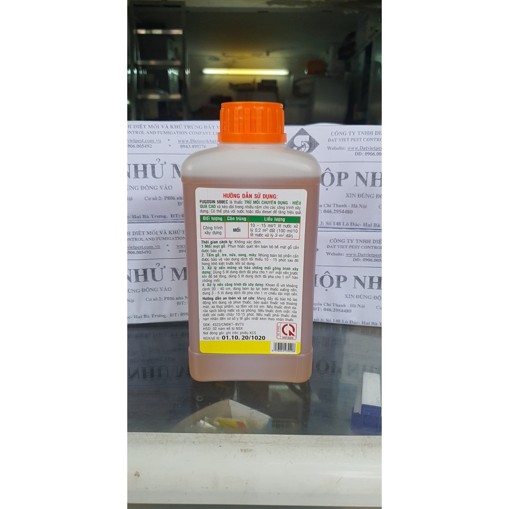 Thuốc diệt mối siêu mạnh thế hệ mới fugosin 500EC chai 1000ml