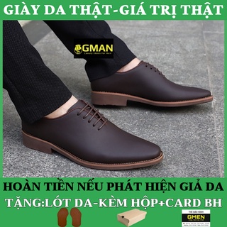 Giày tây nam da thật mềm mại đế cao su êm chân phong cách trẻ trung lịch lãm TK0689