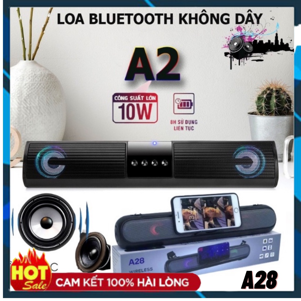 LOA08 - Loa Bluetooth A2 Dáng Dài, Không Dây Công Nghệ Bluetooth 5.0 Siêu Xịn Sò