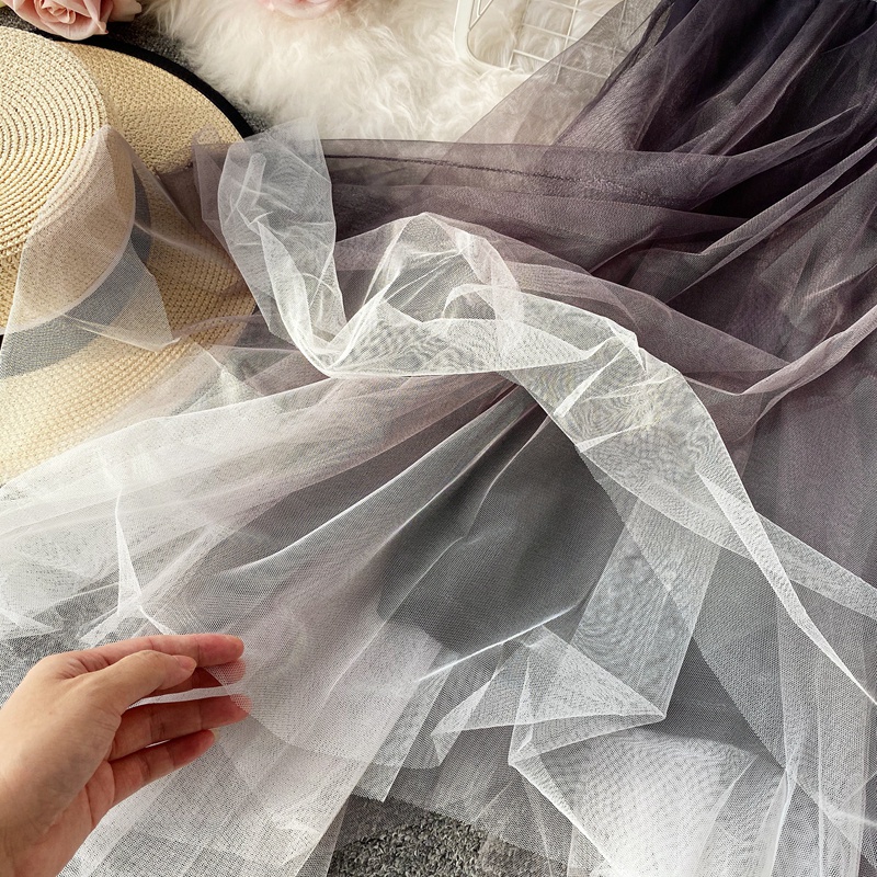 Chân váy Lưới Midi Tubu Nữ Loang Màu Độc Đáo