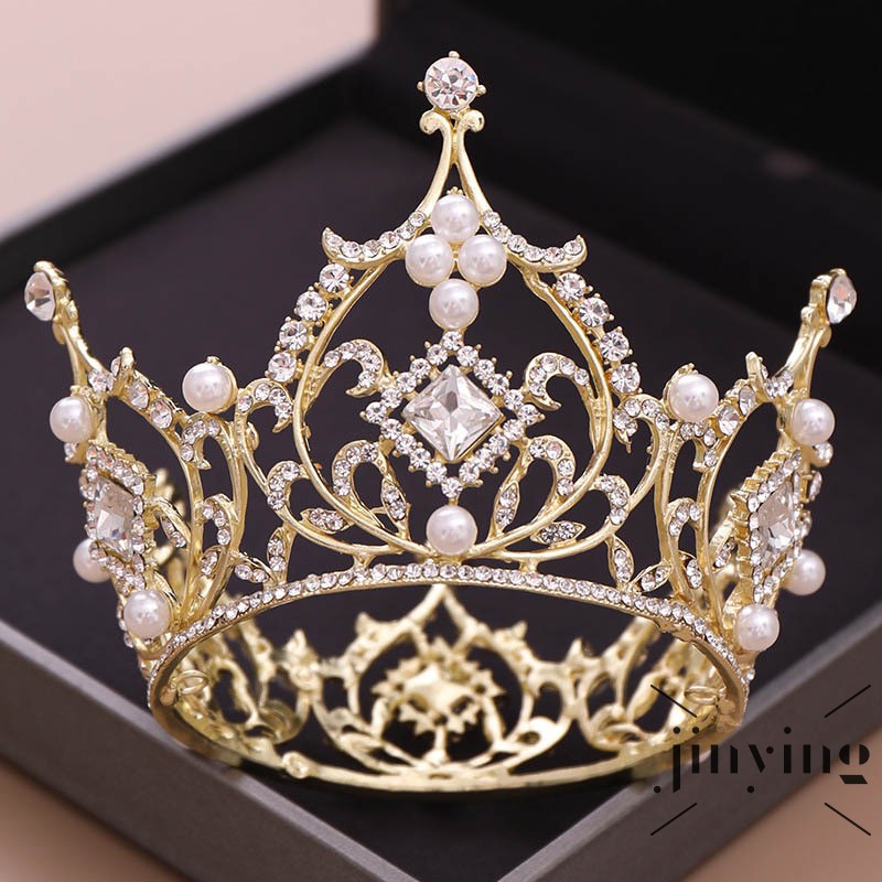 Vương miện công chúa cài tóc cô dâu đính đá sang trọng