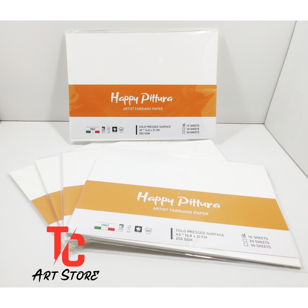TC Art ] Giấy Vẽ Màu Nước acrylic HAPPY 300gsm a3 a4 Hạng Họa Sĩ