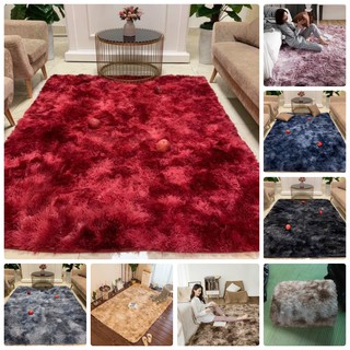 Thảm Lông Trải Sàn 2mx2m2 Thảm trải sàn phòng khách Thảm Lông Loang (chát chọn màu)