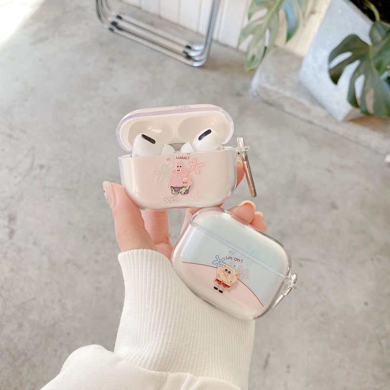 Case For AirPods Pro Case Transparent Soft TPU Case Bluetooth Earphone Cover For Apple Air Pods 2 1 Case Cute Airpods 3 2 1 Cover Bags