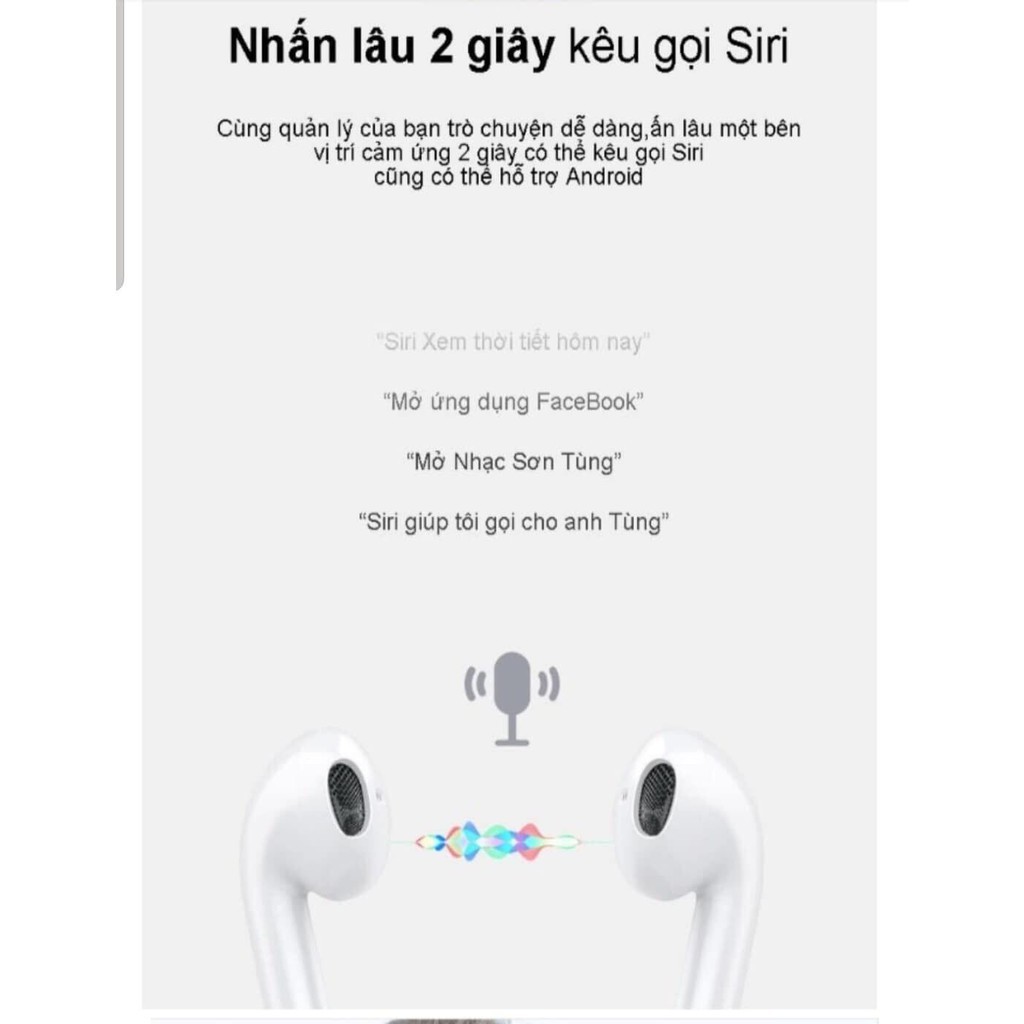 |Hàng mới 100%| tai nghe Bluetooth i18 Siêu Cao Cấp Âm Thanh Cực Bass, Pin Trâu, Cảm Ứng Cực Nhạy