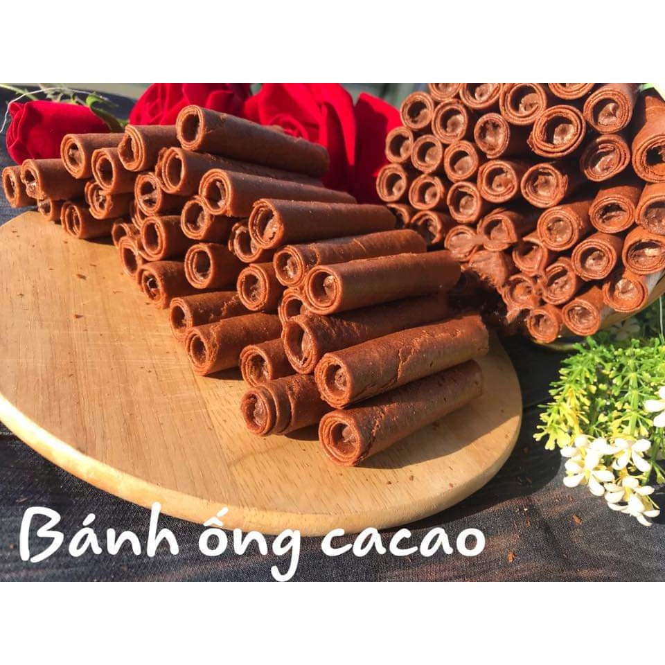 bánh ống kem cacao siêu phẩm - giá sỉ- 250g / 500g / 1 kg