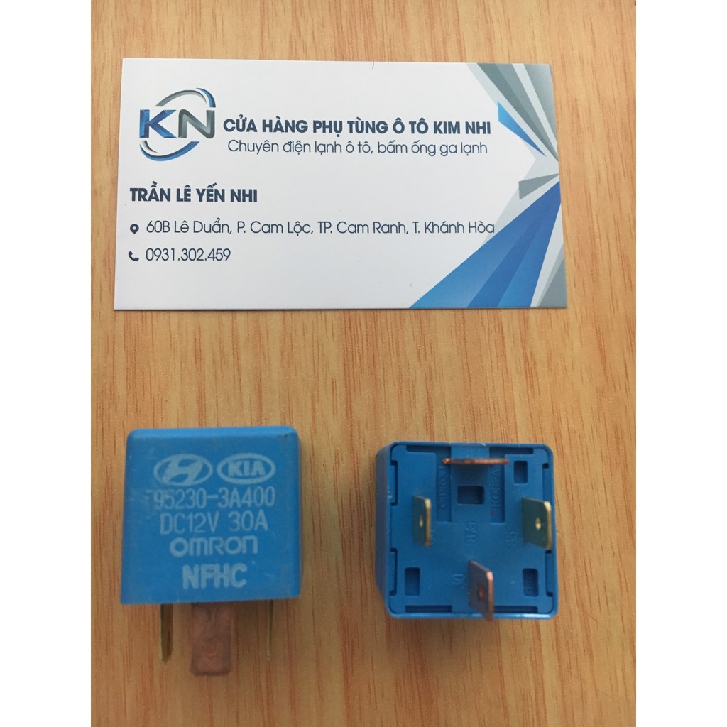 RELAY (ROLE) vuông 4 chân KIA 12V 30A (hàng bãi)