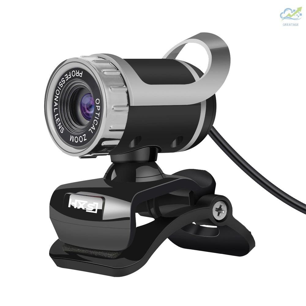 Webcam Cho Máy Tính Hxsj Lg-68 Cổng Usb Màu Đen + Bạc