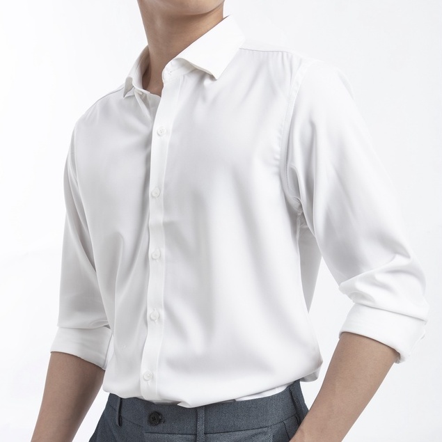 Áo sơ mi nam cao cấp BEN & TOD cotton lụa co giãn thoáng mát công sở thanh lịch 20022