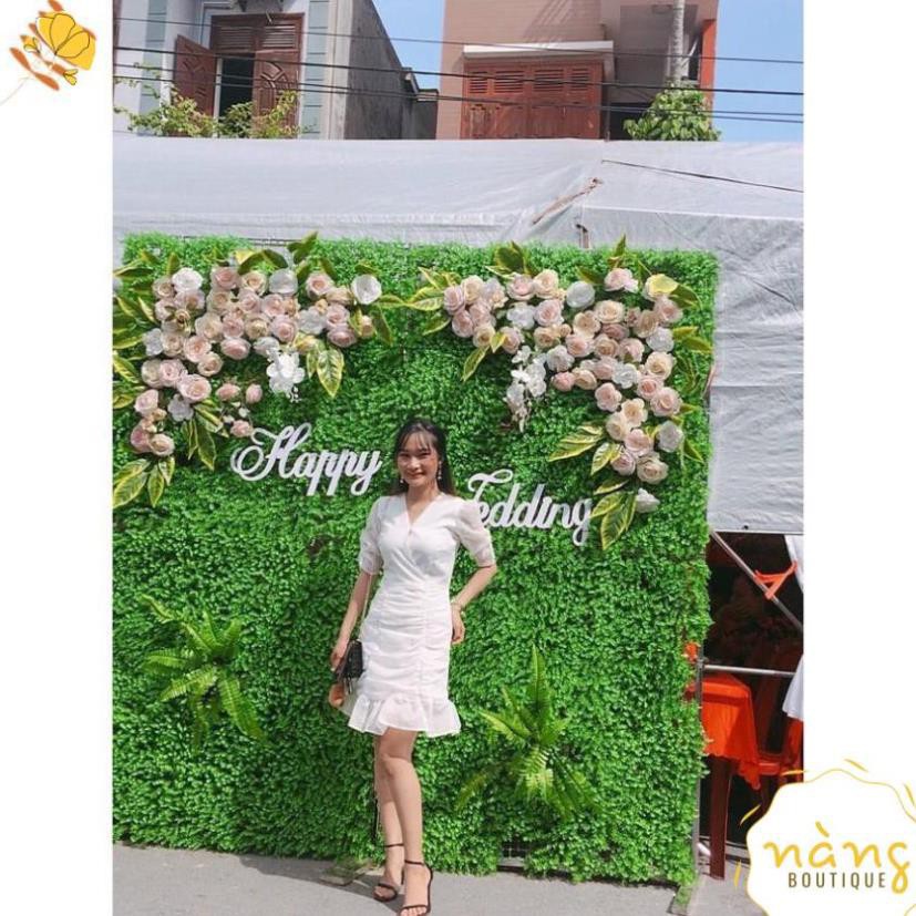 Váy Nữ Đẹp 💖FREESHIP💖 Đầm Cổ Tim Đắp Chéo Chíp [Mẫu Mới 2021] | BigBuy360 - bigbuy360.vn