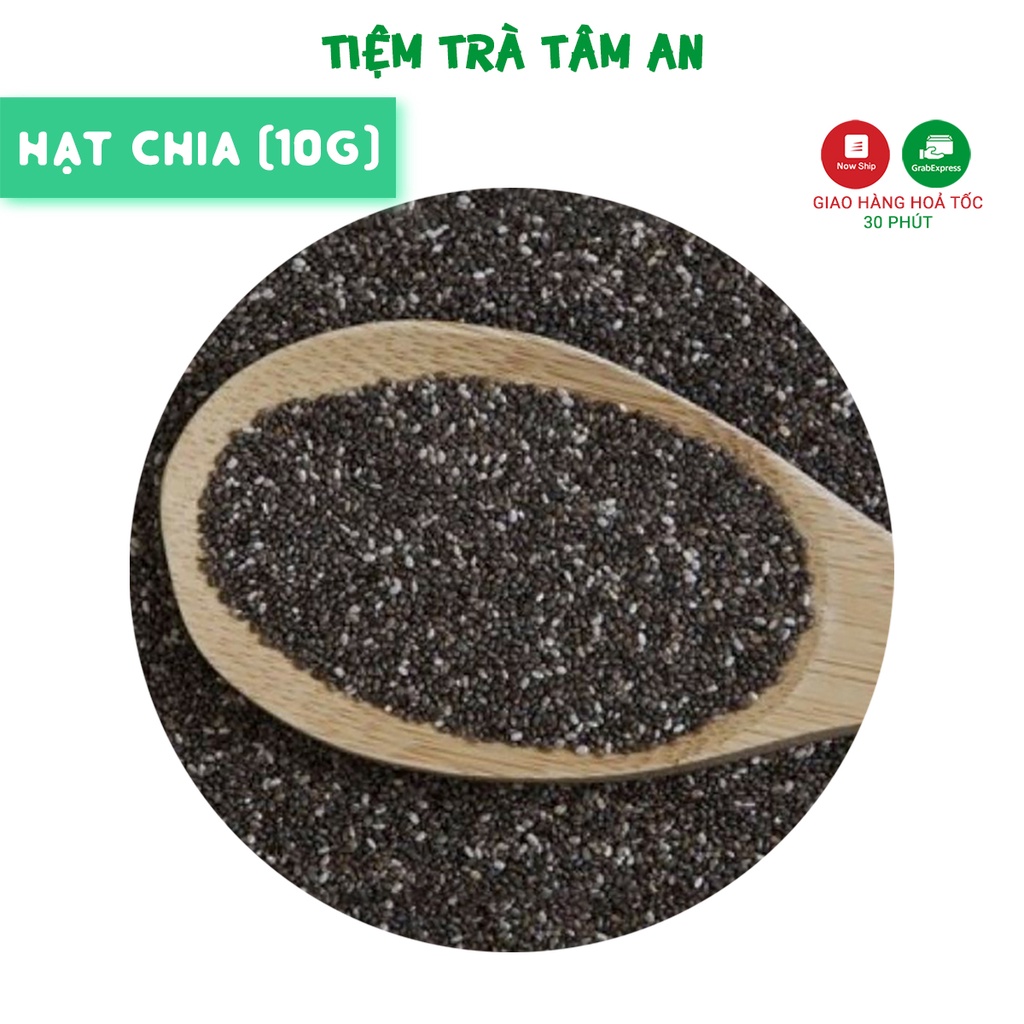 10g Hạt Chia Úc Organic, Black chia seeds - Tiệm Trà Tâm An