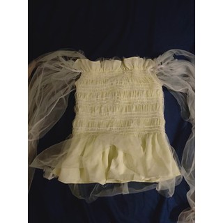 [Order] ( Sẵn) Áo Dún Eo Phối Lưới [ Quảng Châu ]