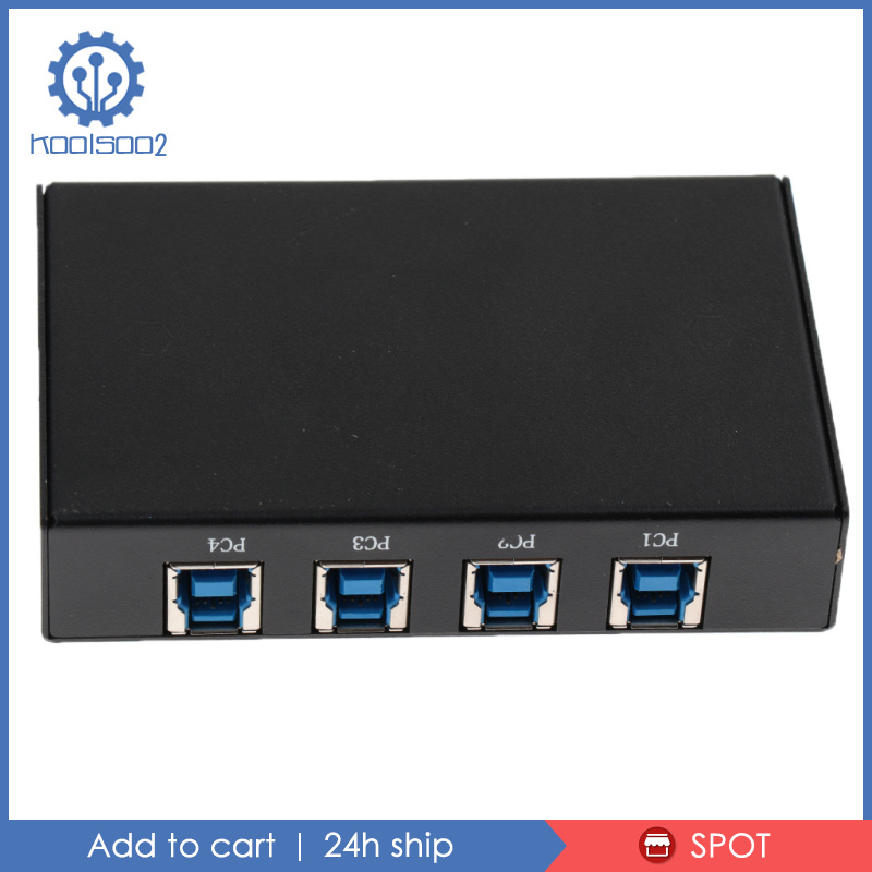 Bộ Chuyển Đổi Kvm 4 Cổng Usb 3.0 Cho Máy In Koolsoo2