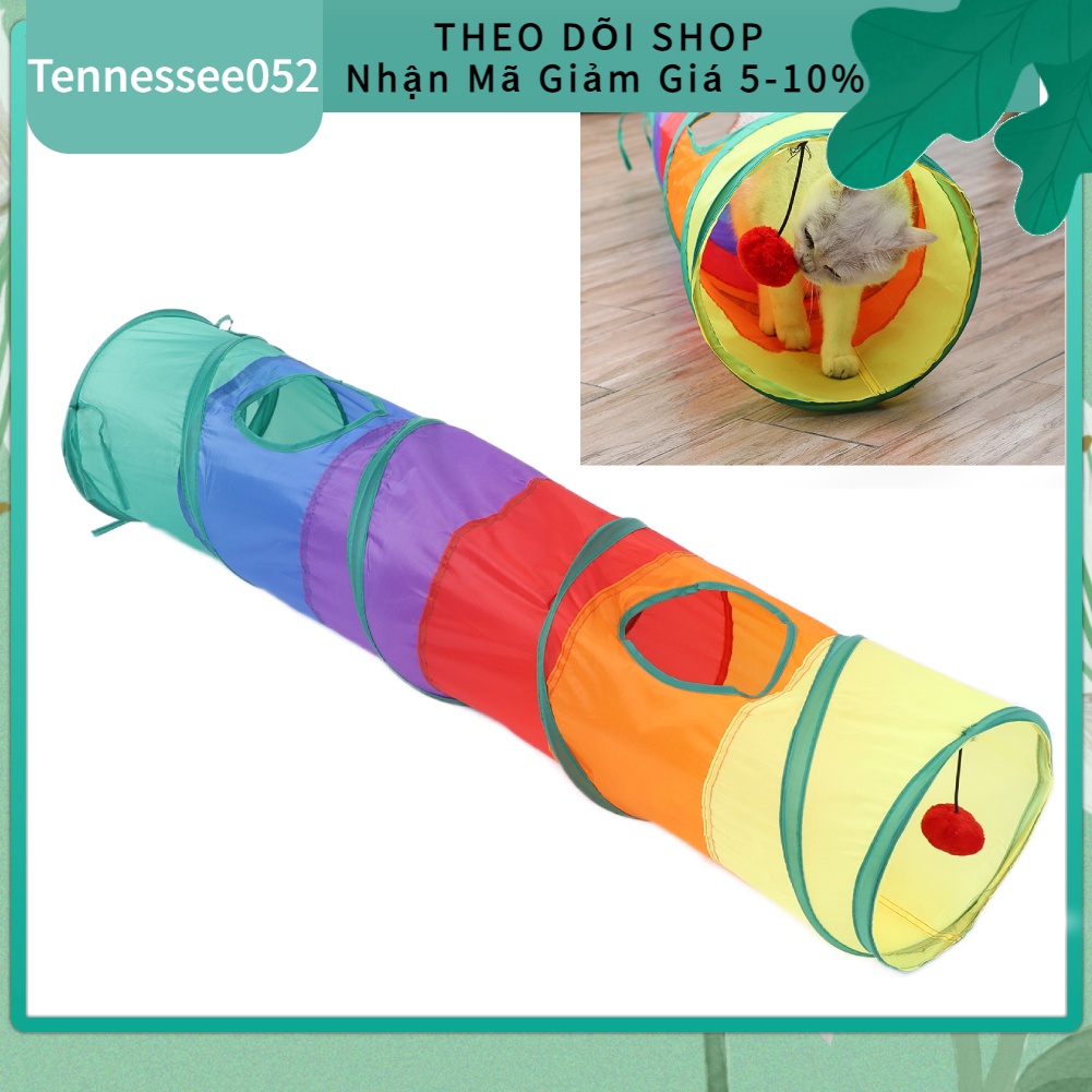 [Hàng Sẵn] Đồ Chơi Đường Hầm Vui Nhộn Cho Mèo Gấp Cuộn Tiện Dụng【Tennessee052】