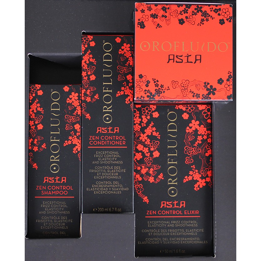 Combo gội xả và tinh dầu phục hồi Orofluido Asia 200mlx2 + 25ml ,