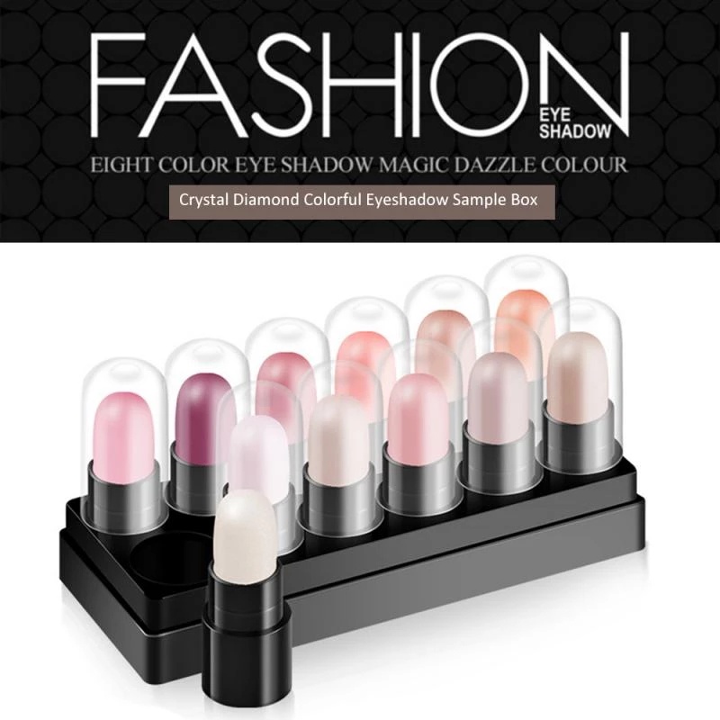 [Hàng mới về] Set 12 thỏi phấn mắt nhiều màu lì và ánh kim chống thấm nước độc đáo